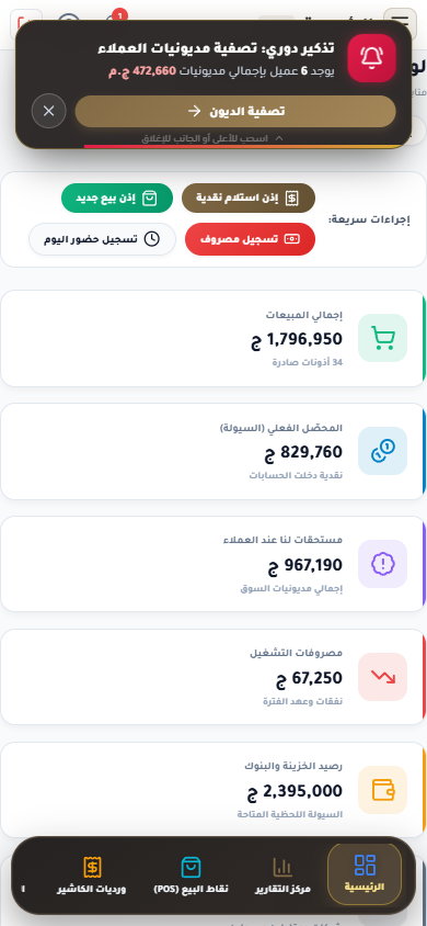 Mobile Dashboard